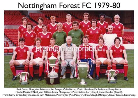 NOTTINGHAM FOREST FC 1979-80 BRIAN CLOUGH TREVOR FRANCIS EXCLUSIVE A4 ...