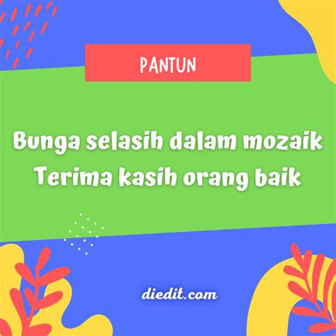 60 Pantun Terima Kasih buat Orang Baik, Teman, Pacar, Ortu | diedit.com