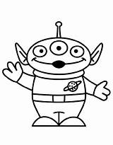 Super Cute Alien Coloring Page Free Printable PDF sketch template