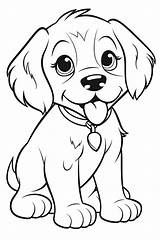 30  Free Printable Cute And Easy Dog Coloring Pages For Kids sketch template