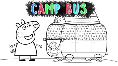 Peppa Pig Bus Coloring Pages - Peppa Pig Coloring Pages Coloringall : Peppa pig on the go ...