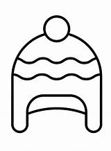 Santa Hats Coloring Pages sketch template