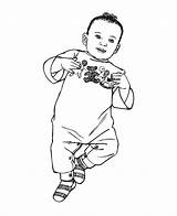 Baby Boy To Print sketch template