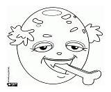 The Monster Worm Of Letter S coloring Page Printable Game sketch template