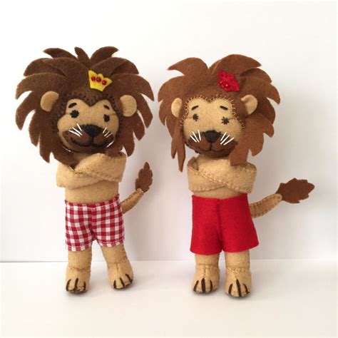 Lion Sewing Pattern Lion plushie Felt lion Toy lion | Etsy