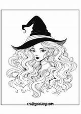 Witch Coloring Pages 30 Free PDF Printables  CraftyCiciJoy sketch template