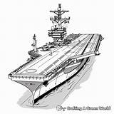 Aircraft Carrier Coloring Pages  Free & Printable sketch template