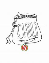 Free Chili Coloring Pages — Stevie Doodles sketch template