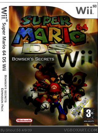 Super Mario 64 DS Wii Bowser's Secrets Expansion Wii Box Art Cover by Ghoul 56