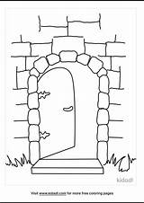 Gate Coloring Page sketch template