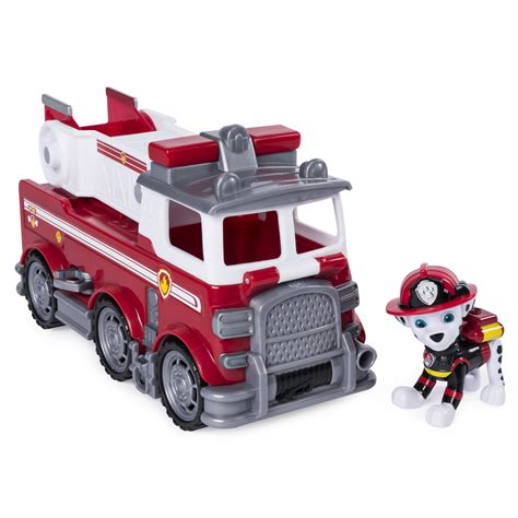 PAW Patrol Ultimate Rescue - Marshall’s Ultimate Rescue Fire Truck with Moving Ladder and Flip ...