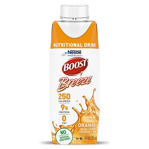 BOOST Breeze Clear Nutritional Drink, 9g Protein, 250 Nutrient-Rich ...