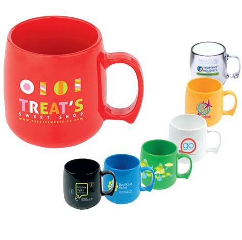 Printed Plastic Mugs | Break Proof Promotional Mugs | PG Promotional Items