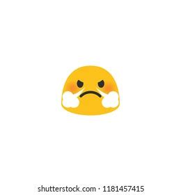 Face Steam Nose Emoji Stock Vector (Royalty Free) 1181457415 | Shutterstock