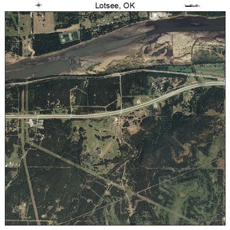 Aerial Photography Map of Lotsee, OK Oklahoma