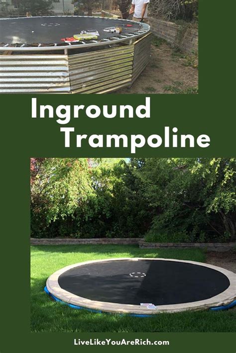 how to install an inground trampoline | In ground trampoline, Trampoline, Outdoor garden furniture