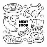 Steak Coloring Pages sketch template