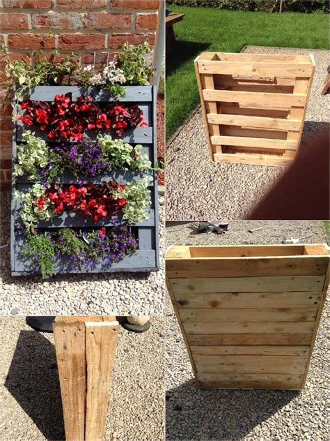 Homemade Vertical Pallet Planter • 1001 Pallets