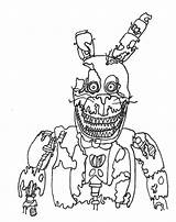 Fnaf 4 Printable Coloring Pages sketch template
