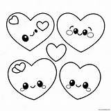 Cute Cartoon Hearts Coloring Page 13381 10510 sketch template