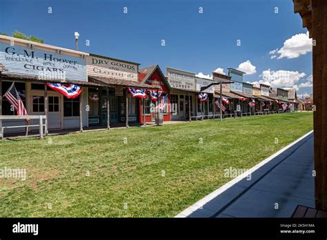 Dodge City, Kansas - Boot Hill Museum, decorated for a July 4th ...