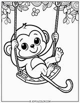 20 FREE Printable Monkey Coloring Pages  Download & Enjoy sketch template