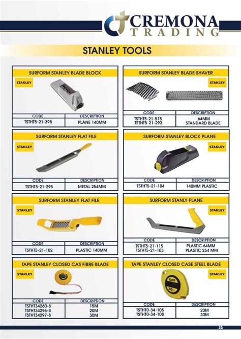 STANLEY TOOLS 1 • Cremona Trading