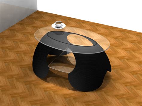 Table à café « Explosion » – Designer Industriel Laurent Marcoux