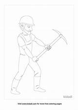 Free Miner Coloring Page  Printables Kidadl sketch template