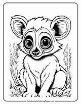 Lemur Coloring Pages 7 Free Printable  Cute Animals sketch template