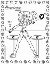 Coloring Page 6 DC Super Hero Girls sketch template