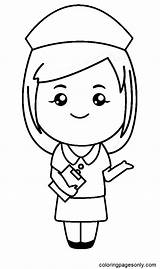 Nurse Coloring Pages  For Kids And Adults sketch template