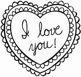 Free Printable Coloring Pages Valentine Heart sketch template