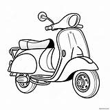 Scooter Coloring Page 40722 32689 sketch template