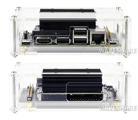 Acrylic Case (Type D), Specialized For Jetson Nano 2GB Developer Kit