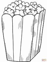 Popcorn Coloring Page  Free Printable Coloring Pages sketch template