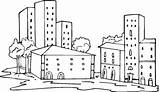 Free Printable Buildings Coloring Pages sketch template