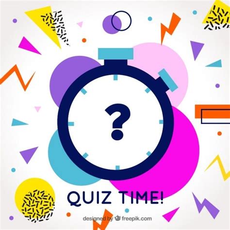 Download Modern Quiz Background With Colorful Shapes for free in 2020 | Quiz, Vector free ...