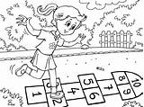 Children Playing Outside Coloring Pages Sketch Coloring Page sketch template