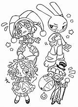 Printable Cute The Amazing Digital Circus Coloring Page – Free Download  sketch template