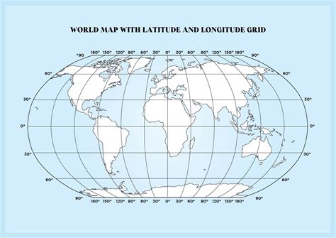 World Map With Latitude And Longitude Grid Campus Map - vrogue.co
