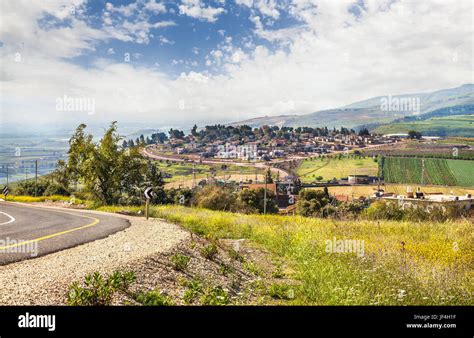 View from Galilee Mountains. Israel Stock Photo - Alamy