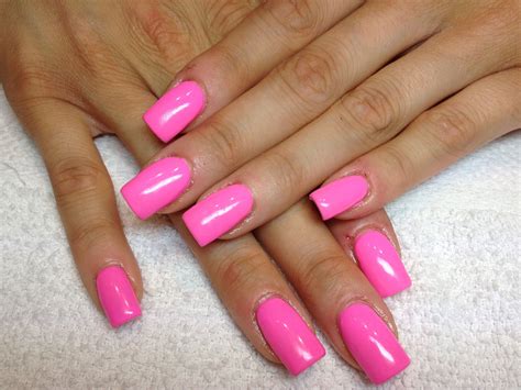Pin by Jordyn on nails | Pink nail colors, Pink gel nails, Barbie pink nails