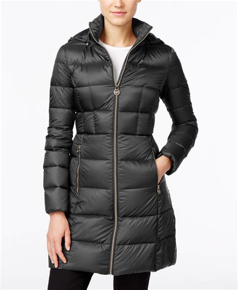 Hooded Long Packable Down Puffer Coat, Created For Macy's | Down puffer coat, Coats for women ...