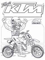 KTM Dirt Bike Coloring Page  Free Printable Pages sketch template