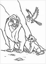 Simba Coloring Pages For Children sketch template
