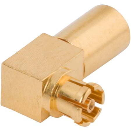 SMPM Female Connector, Swept R/A for .085 Cable 3222-40005 | SV Microwave