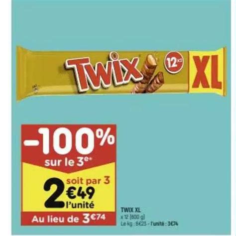 Promo Twix Xl chez Leader Price - iCatalogue.fr