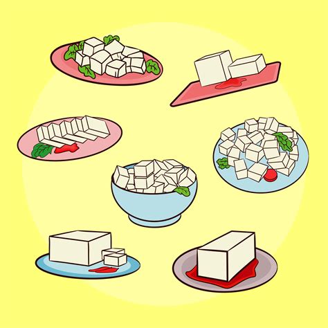 Tofu Dishes Vector 166779 Vector Art at Vecteezy