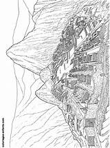 Machu Picchu Coloring Pages sketch template